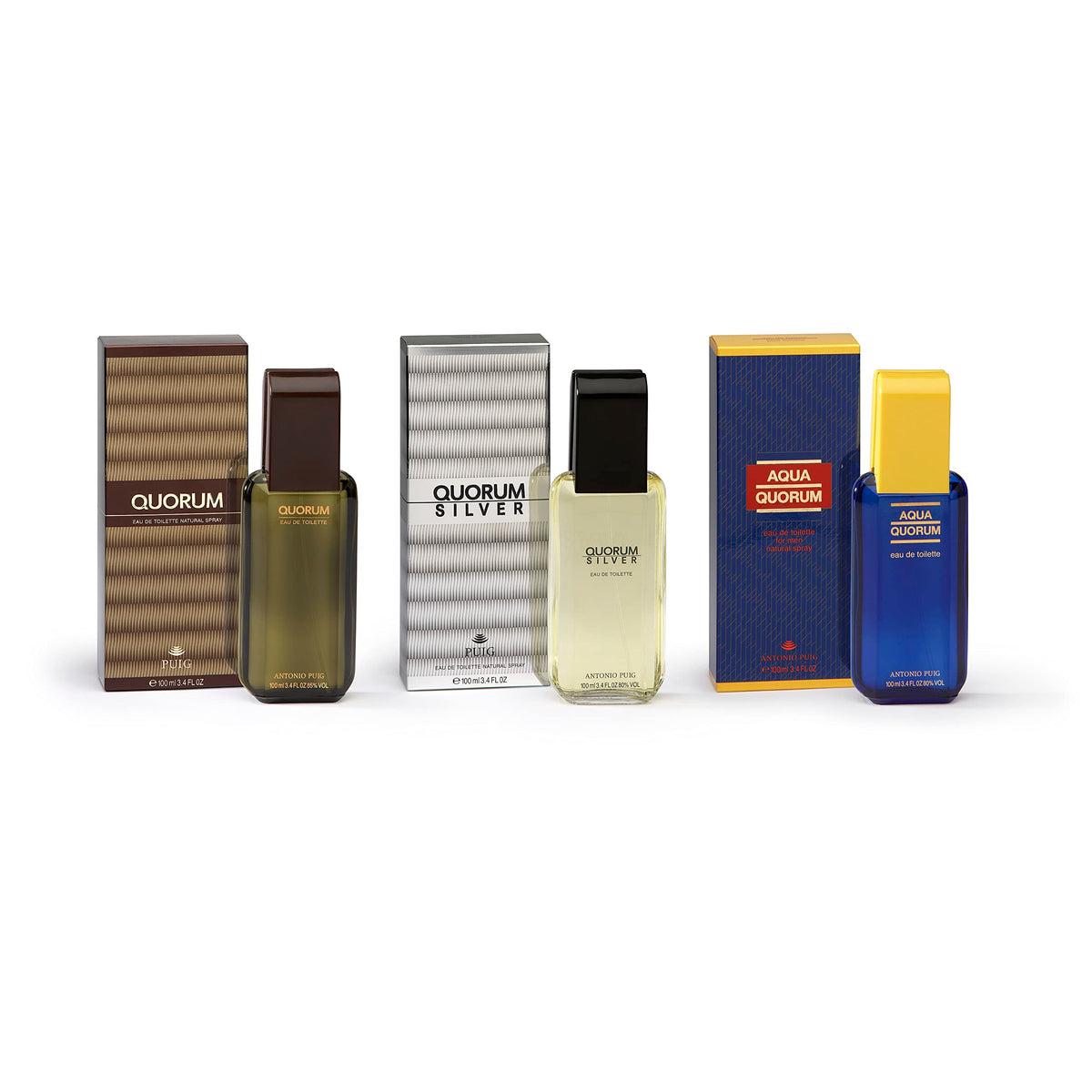 Antonio Puig Aqua Quorum for Men Eau de Toilette Spray, 3.4 oz