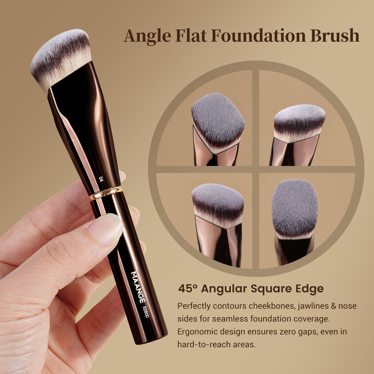 MAANGE Professional Makeup Brush Set with Bag and Gift Box