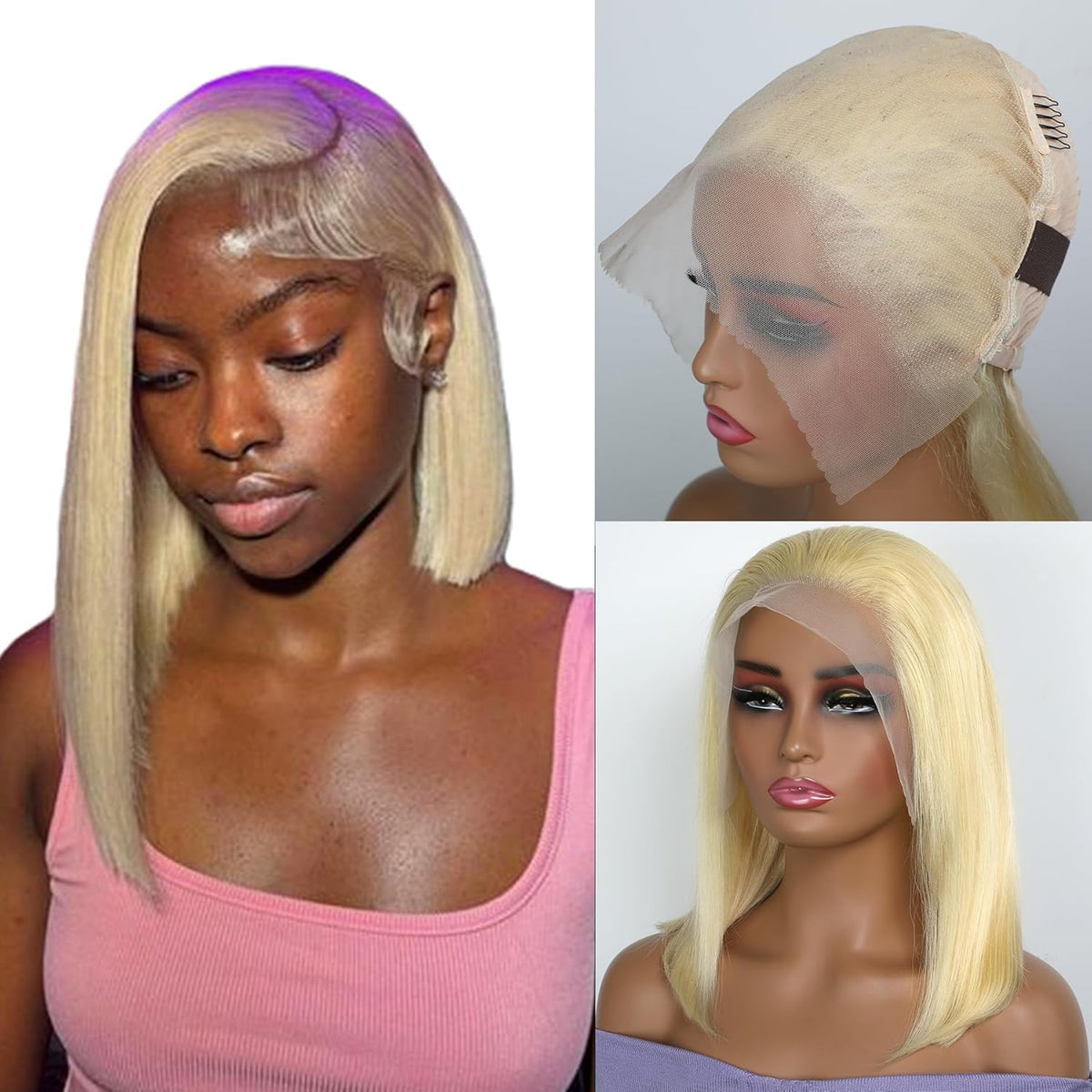 100% Human Hair 13x6 HD Lace Frontal Glueless Wig