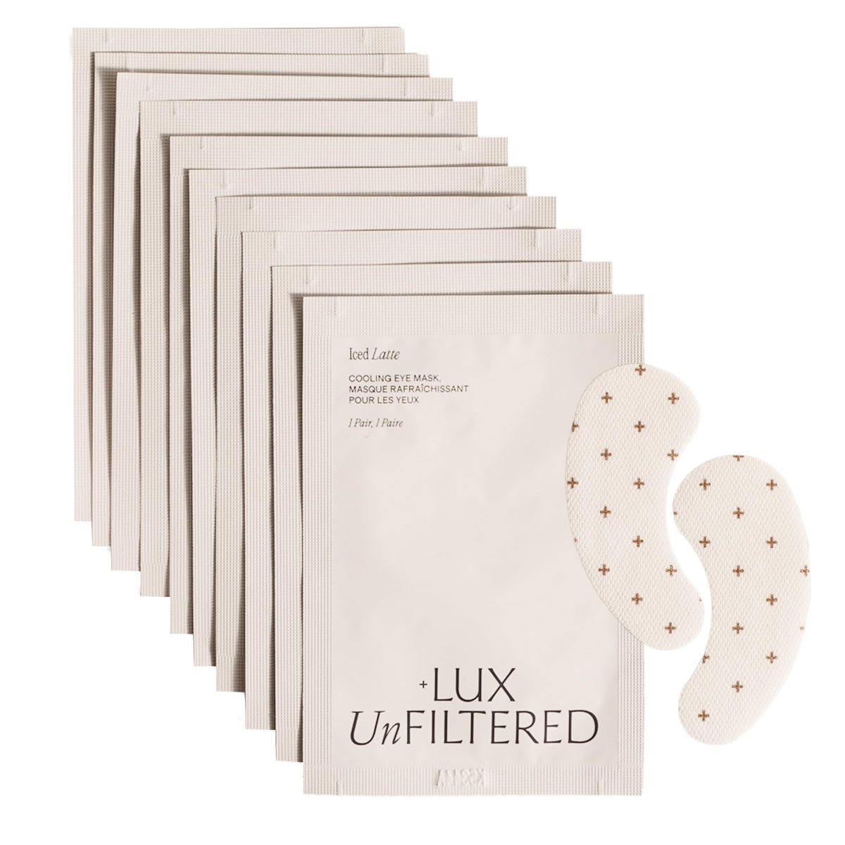 + Lux Unfiltered Iced Latte Cooling Under Eye Patches