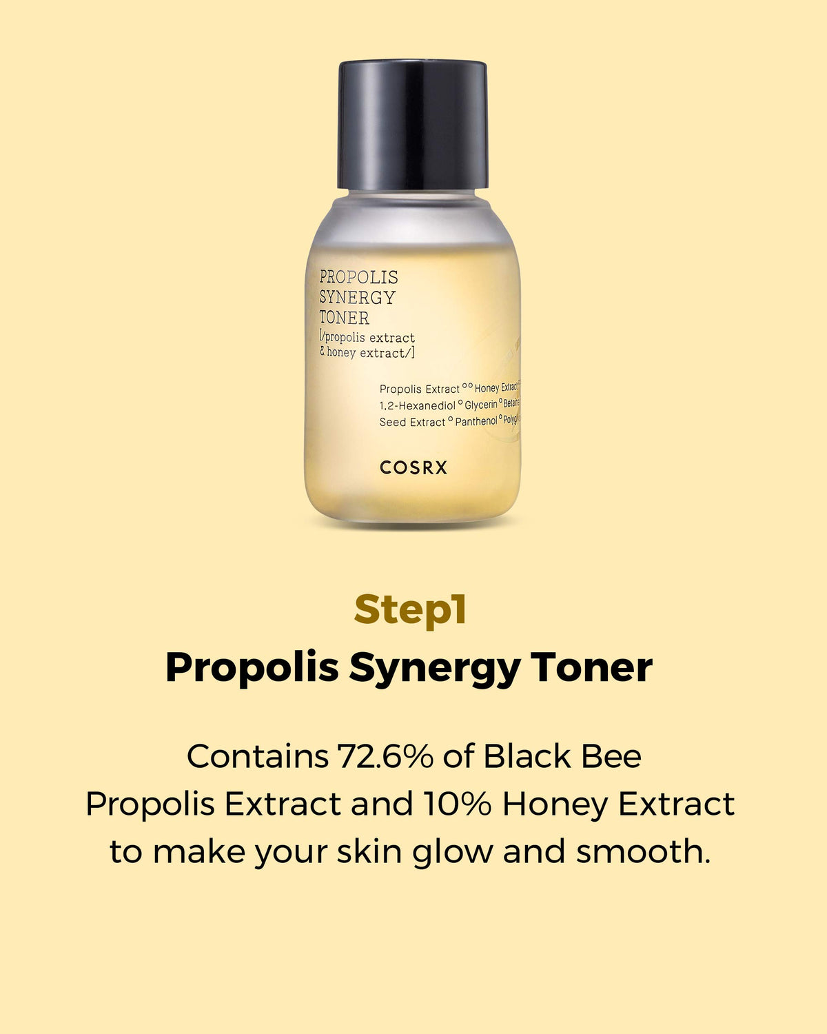 COSRX Honey Glow Kit Propolis Toner Ampoule Cream Travel Size Set