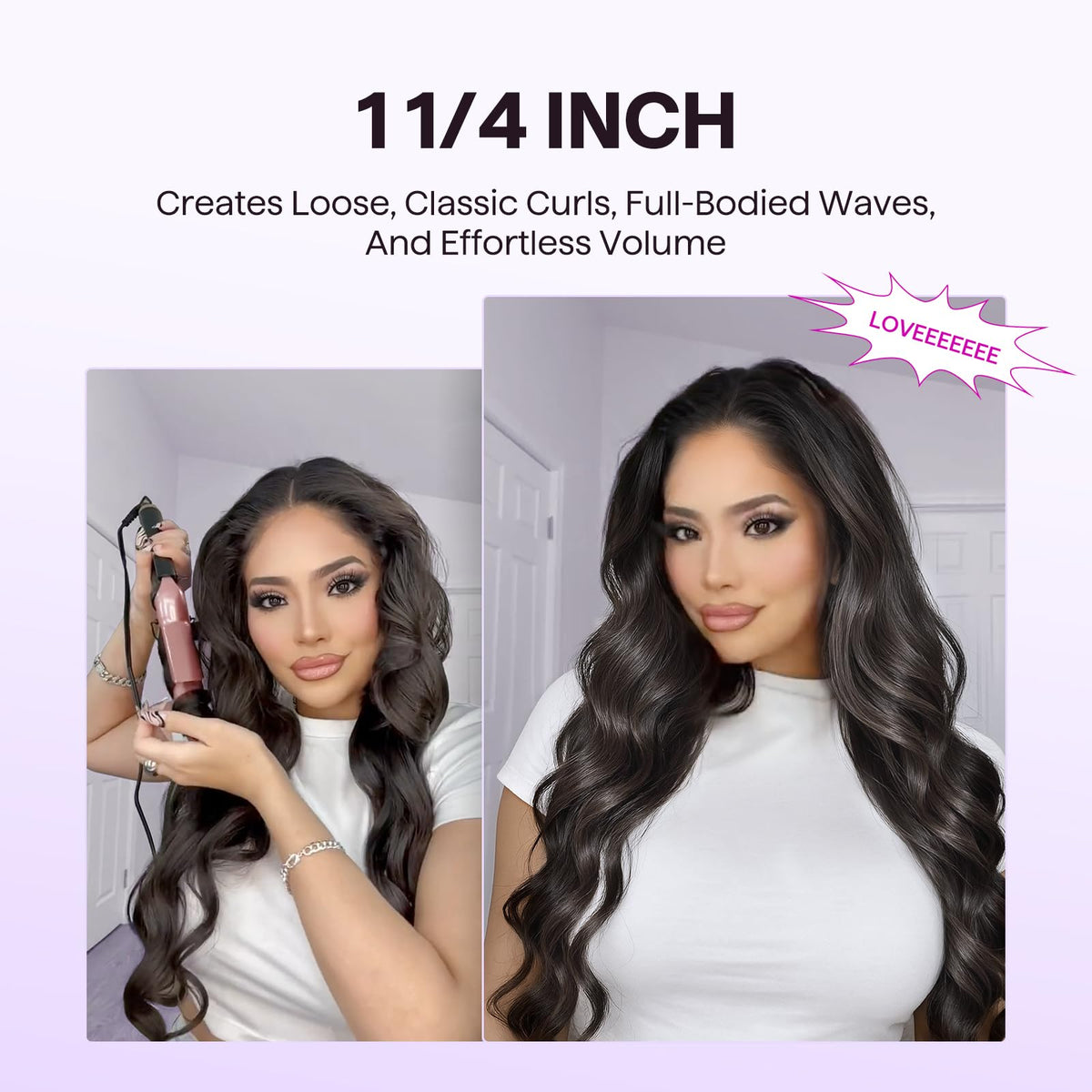 Wavytalk 3-in-1 Ceramic Curling Wand and Flat Iron Styling Set