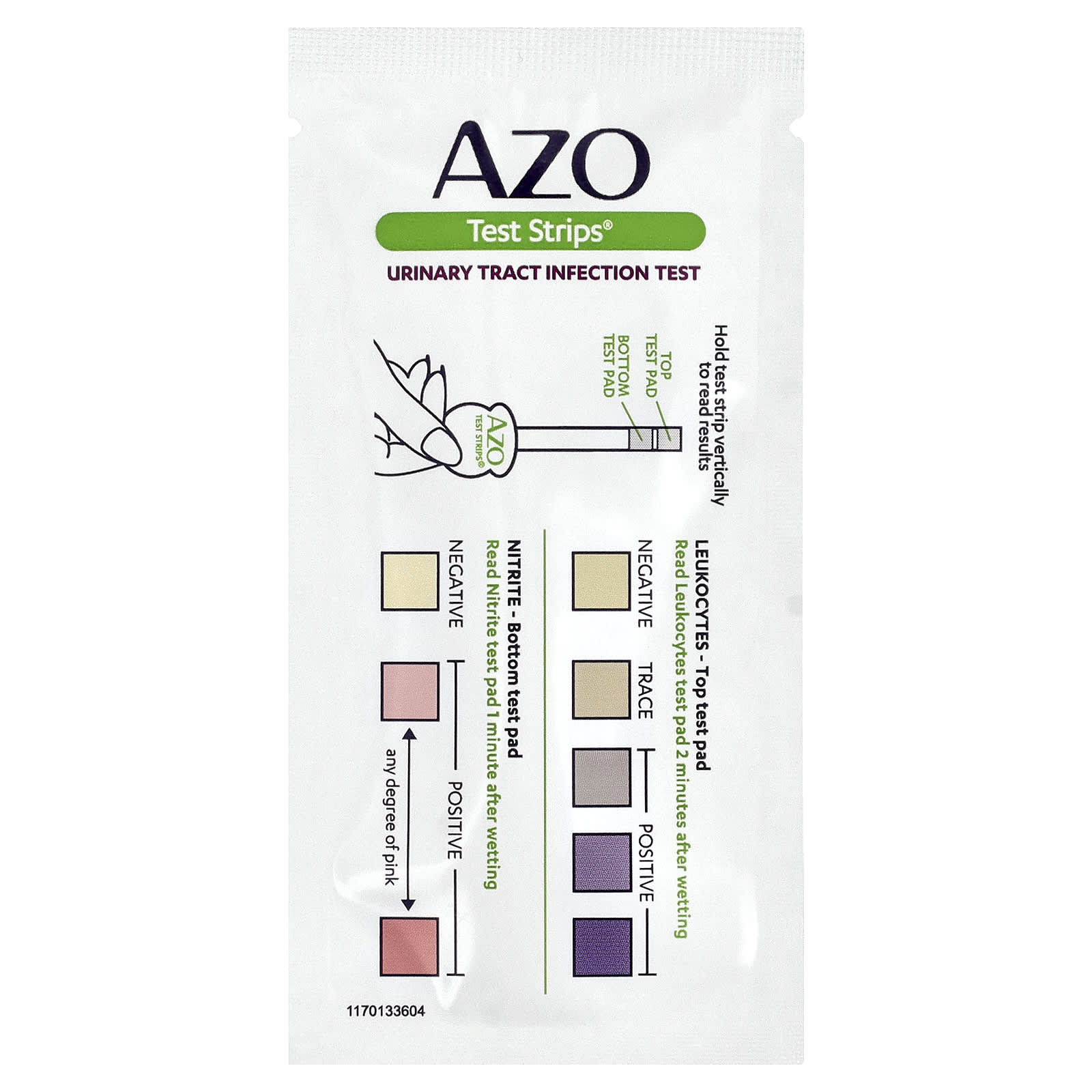 AZO, Test Strips®, Urinary Tract Infection Test, 3 Self-Testing Strips
