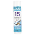 Badger, Sunscreen Lip Balm, SPF 15, Unscented, 0.15 oz (4.2 g)