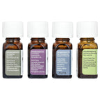 Aura Cacia, Pure Essential Oils, Discover Kit, 4 Bottles, 0.25 fl oz (7.4 ml) Each