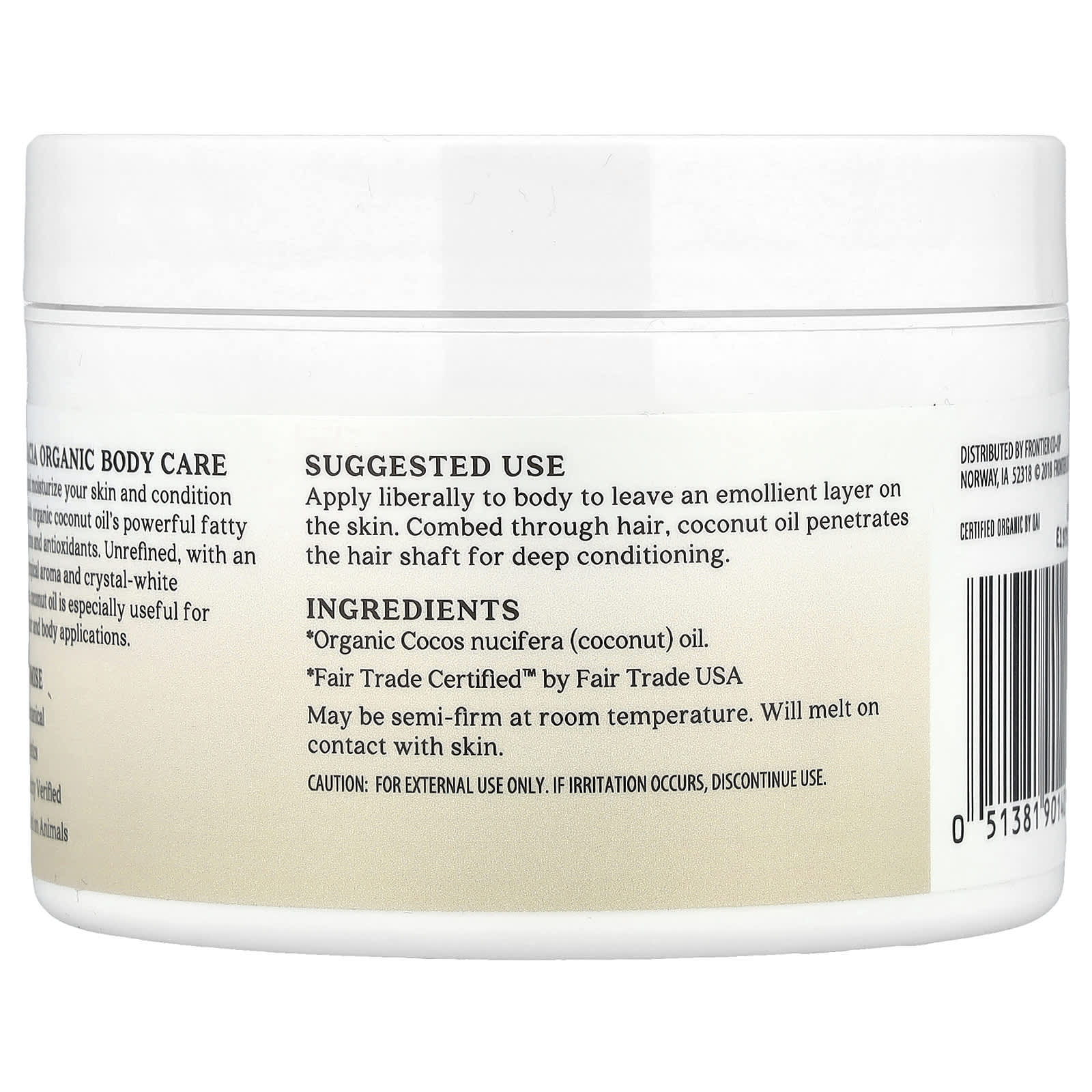 Aura Cacia, Organic Coconut Oil, 6.25 oz (177 g)