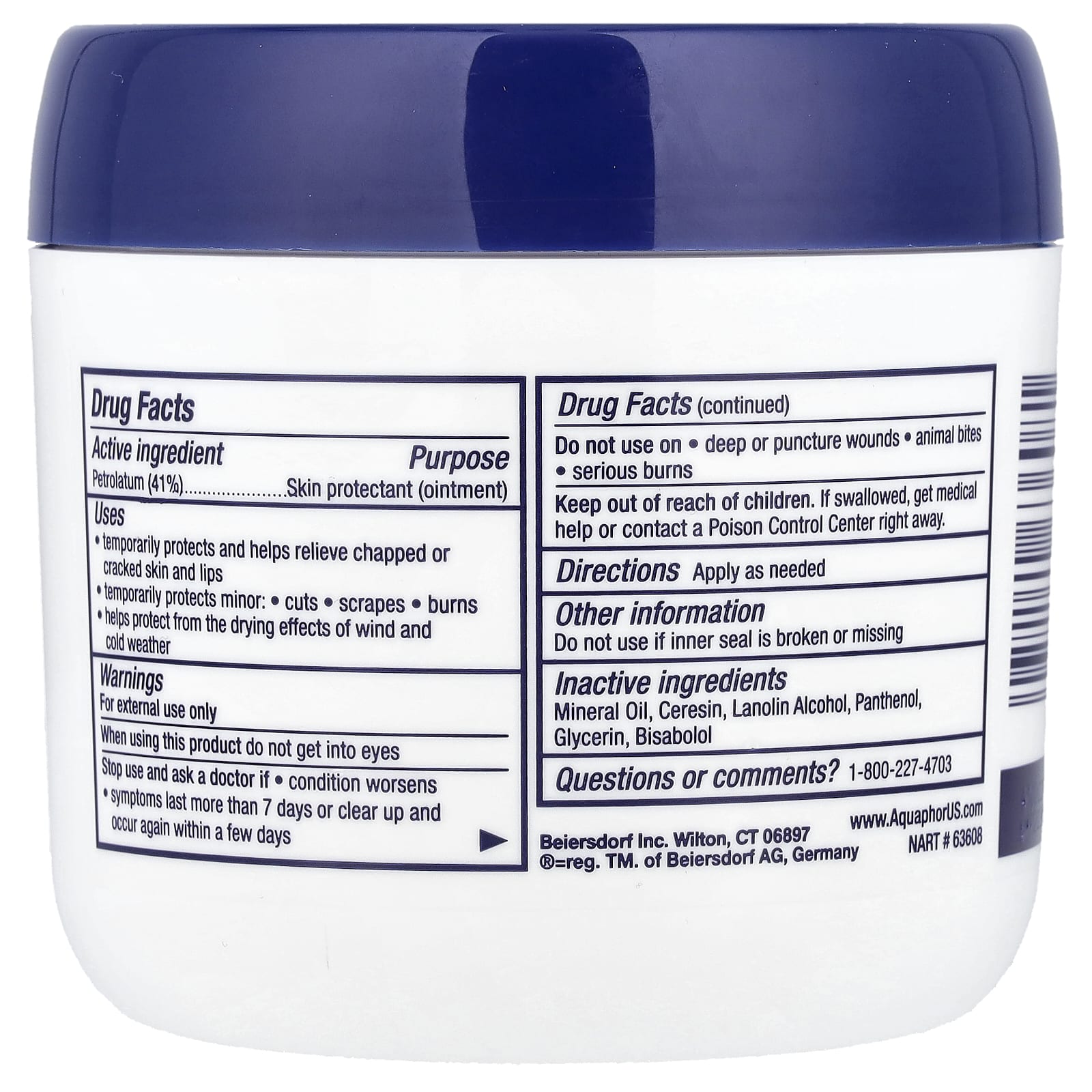 Aquaphor, Advanced Therapy, Healing Ointment, 14 oz (396 g)