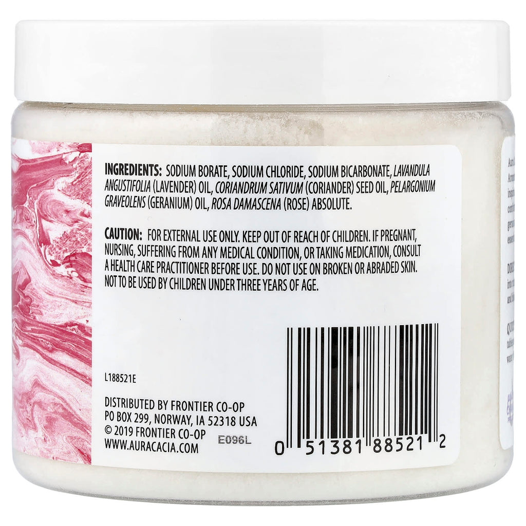 Aura Cacia, Aromatherapy Mineral Bath, Comforting Geranium, 16 oz (454 g)