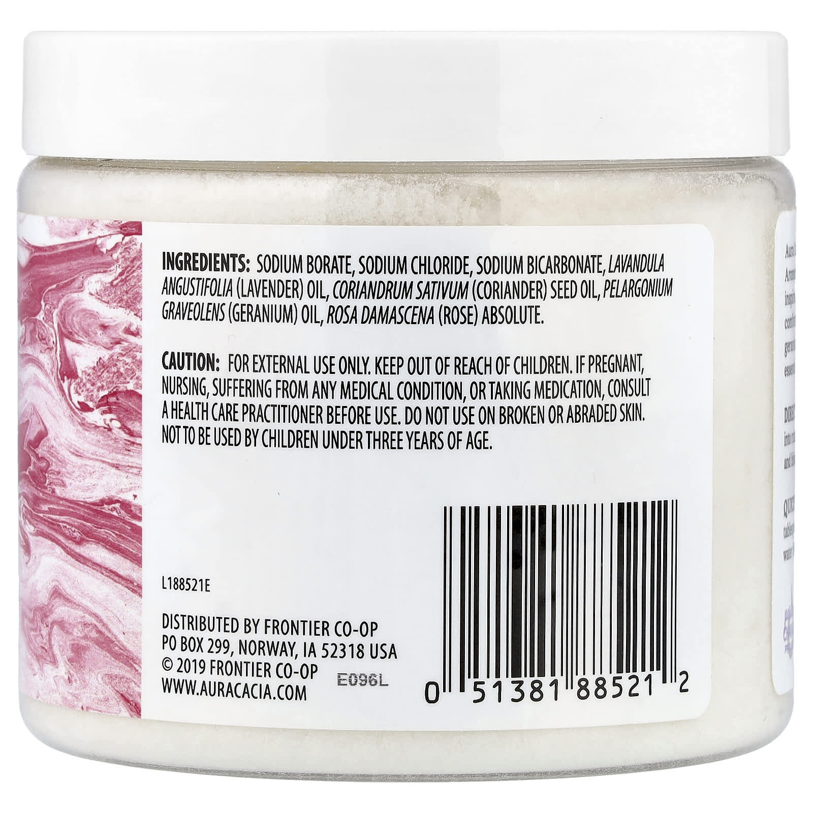 Aura Cacia, Aromatherapy Mineral Bath, Comforting Geranium, 16 oz (454 g)