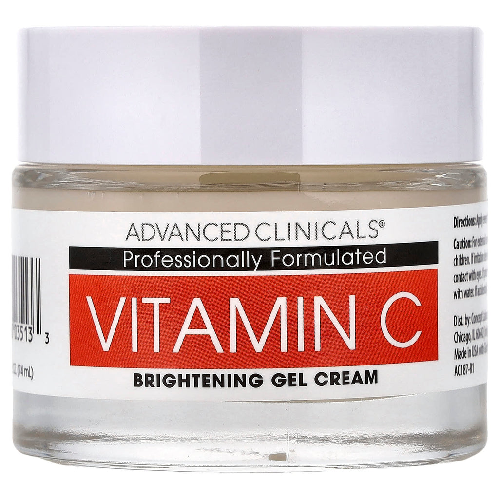 Advanced Clinicals, Vitamin C, Brightening Gel-Cream, 2.5 fl oz (74 ml)