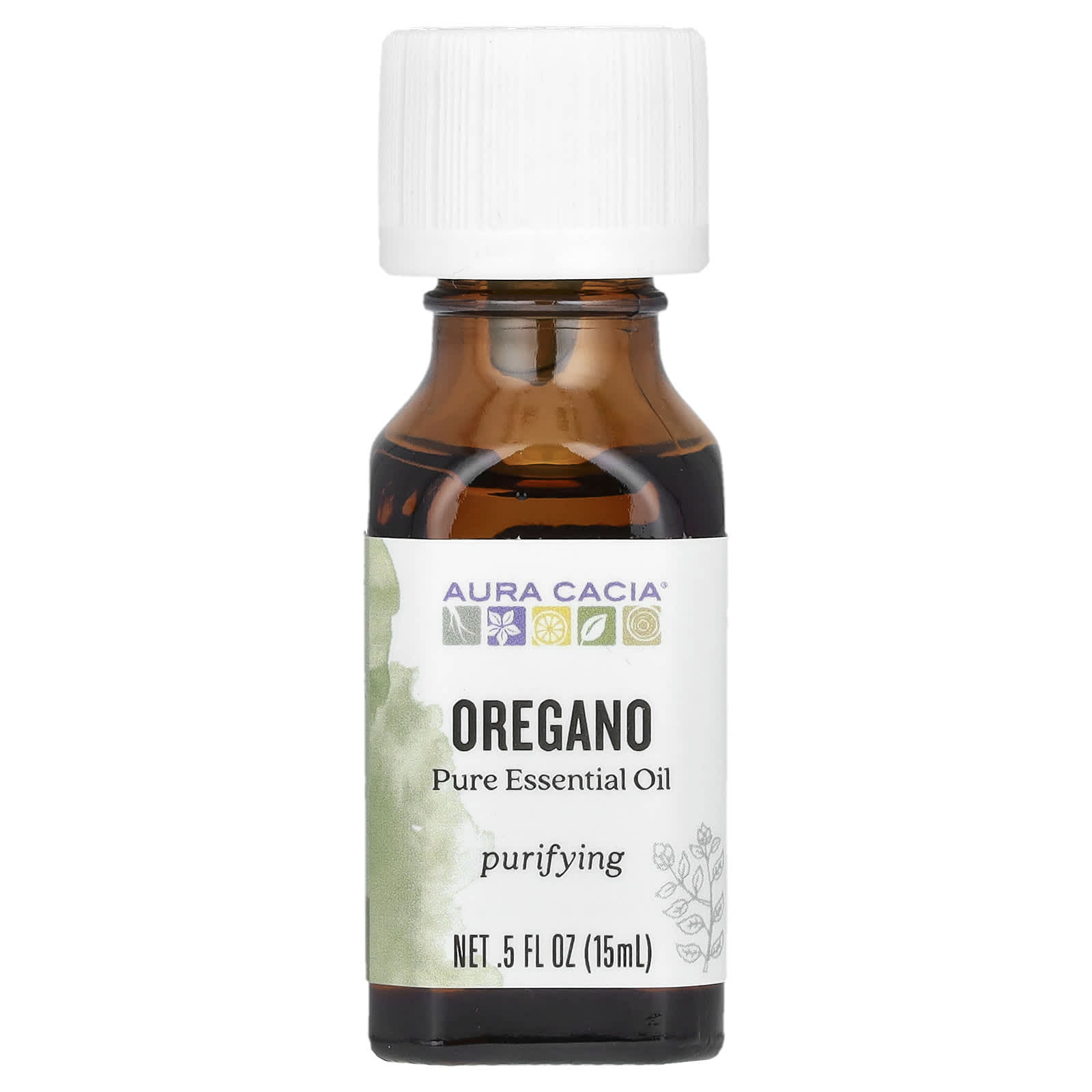 Aura Cacia, Pure Essential Oil, Oregano, 0.5 fl oz (15 ml)