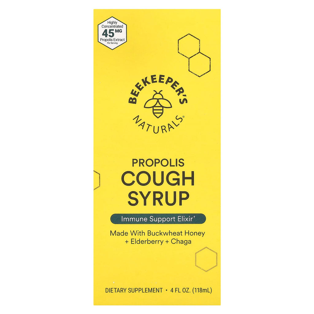 Beekeeper's Naturals, Propolis Cough Syrup, 4 fl oz (118 ml)