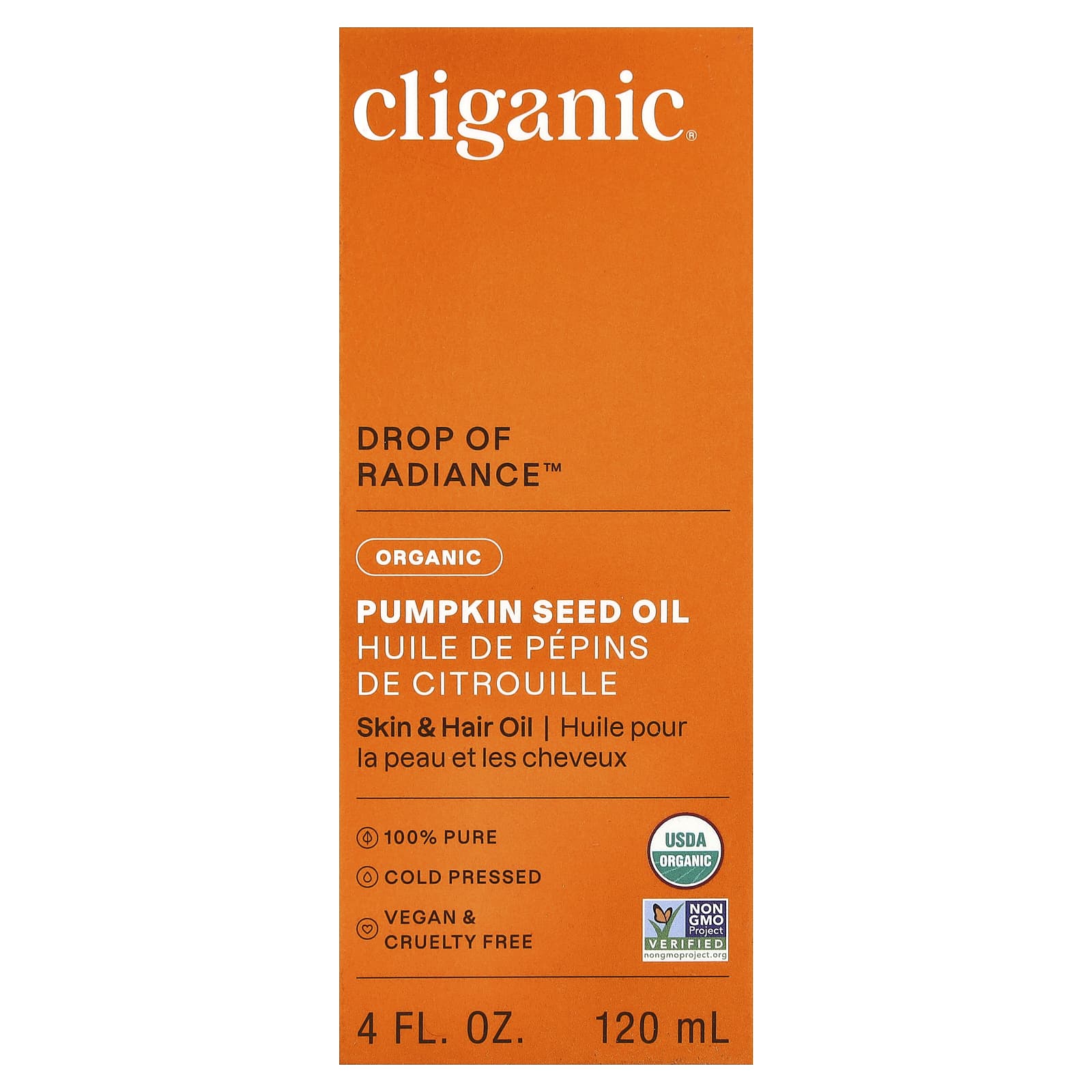 Cliganic, Organic Pumpkin Seed Oil, 4 fl oz (120 ml)
