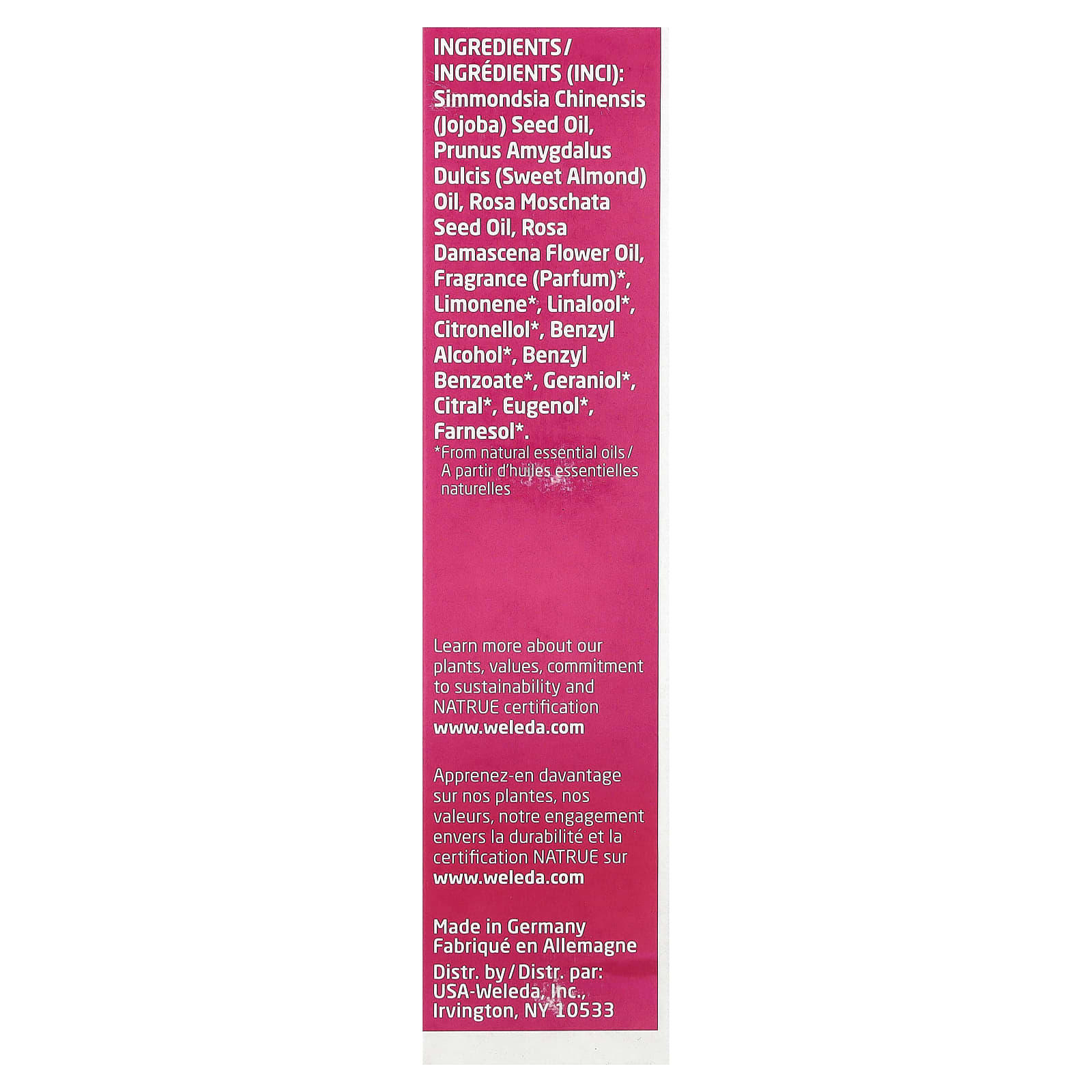 Weleda, Pampering Body & Beauty Oil, Wild Rose Extracts, 3.4 fl oz (100 ml)