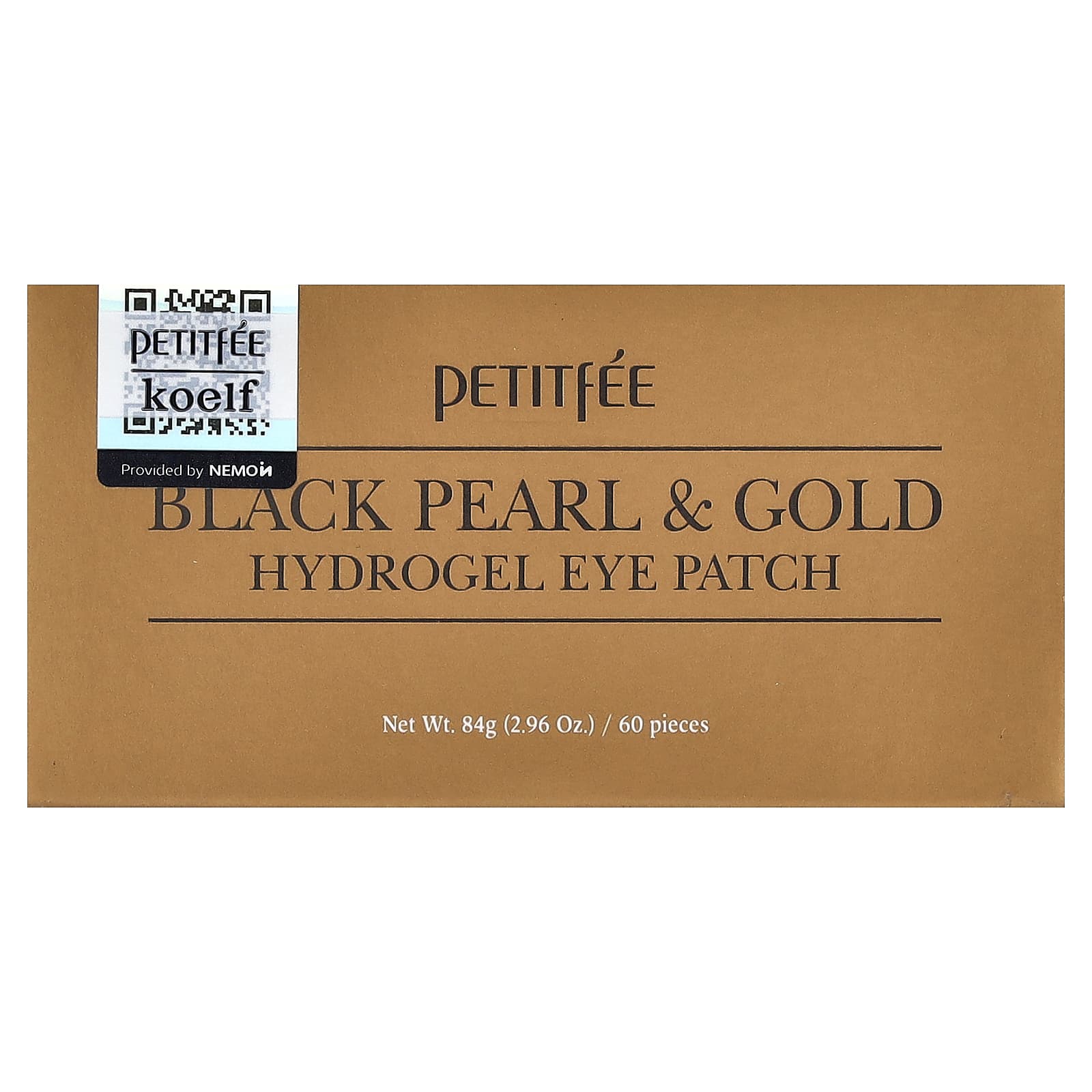 Petitfee, Black Pearl & Gold Hydrogel Eye Patch, 60 Pieces, 2.96 oz (84 g)