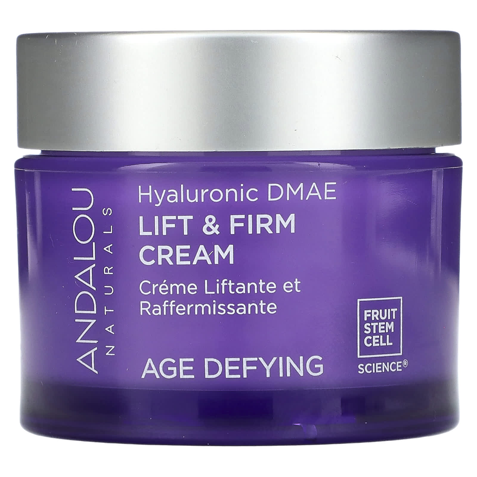Andalou Naturals, Lift & Firm Cream, Hyaluronic DMAE, Age Defying, 1.7 oz (50 g)
