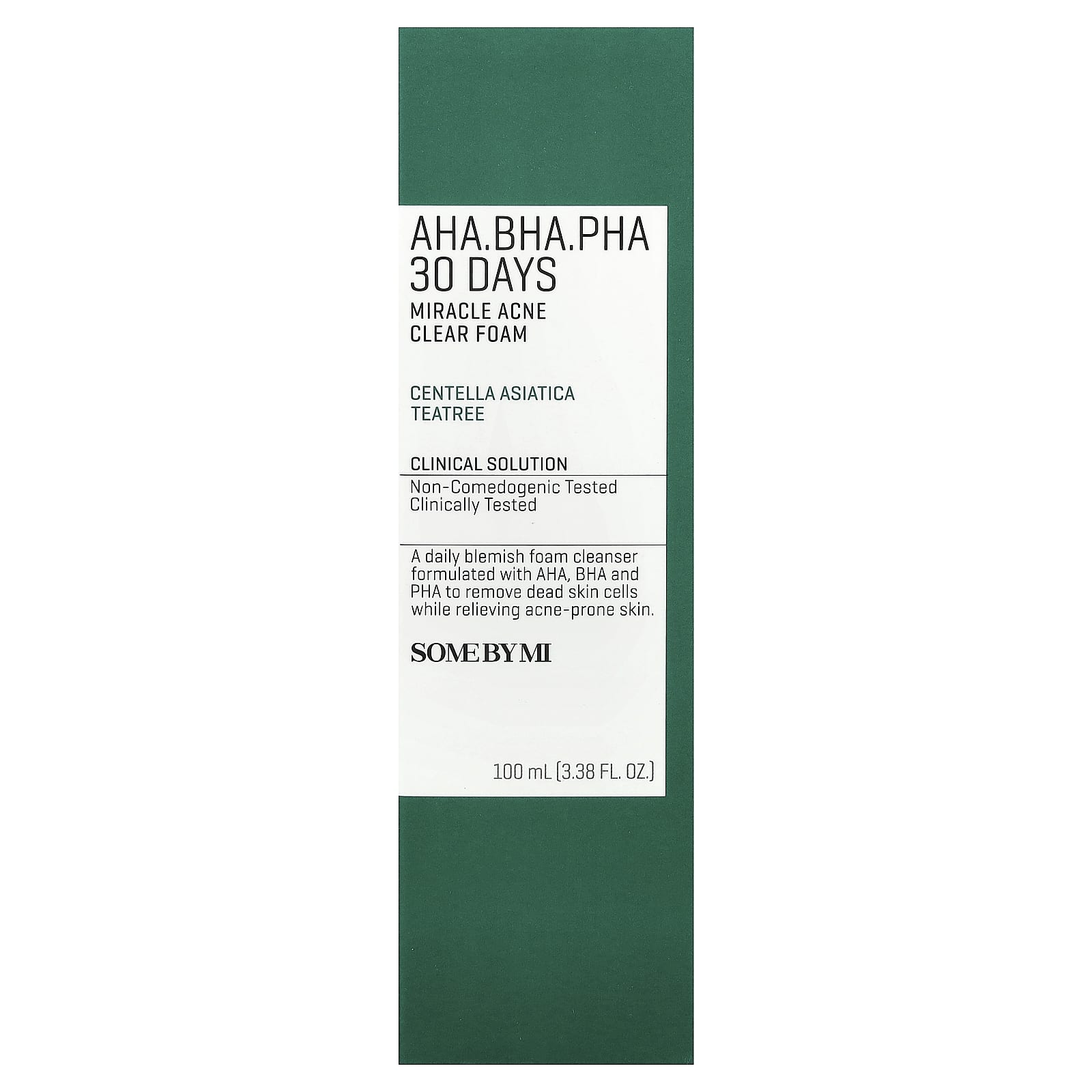 SOME BY MI, AHA, BHA, PHA 30 Days Miracle Acne Clear Foam, 3.38 fl oz (100 ml)