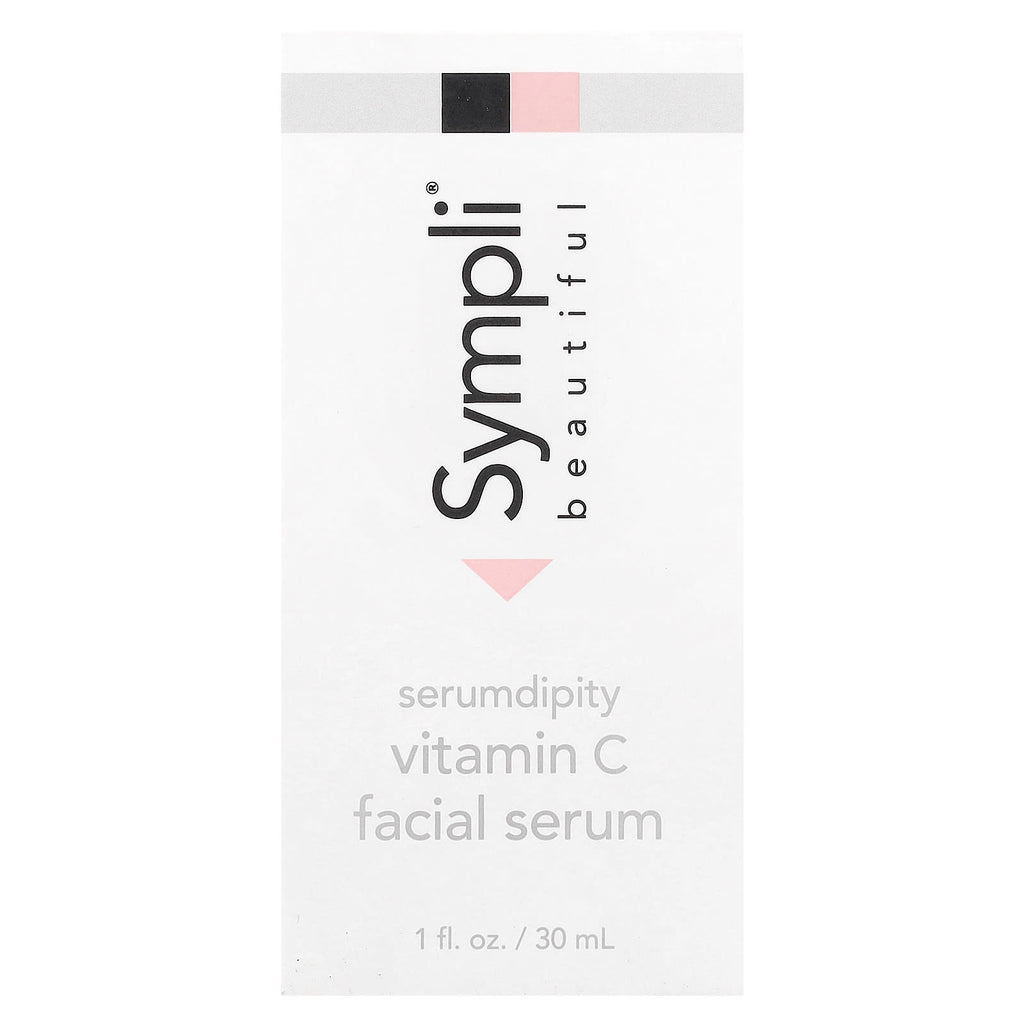 Sympli Beautiful, Serumdipity, Age Refining Vitamin C Facial Serum, 1 fl oz (30 ml)