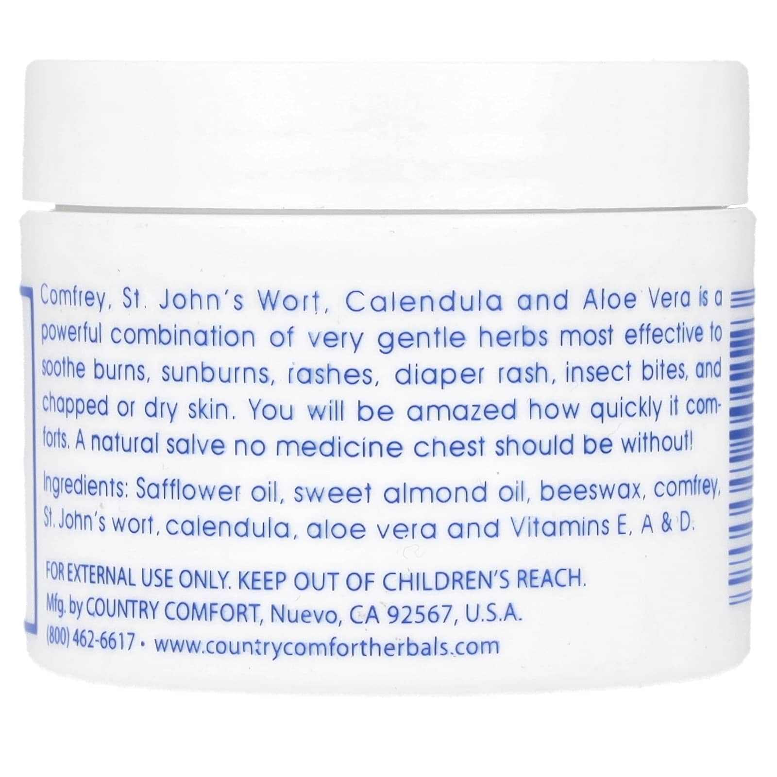 Country Comfort, Herbal Savvy, Comfrey-Aloe Vera, 2 oz (57 g)