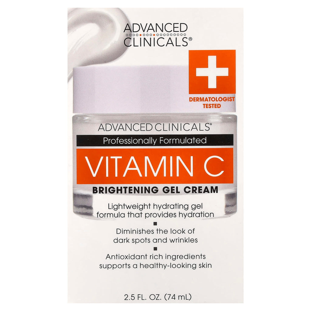Advanced Clinicals, Vitamin C, Brightening Gel-Cream, 2.5 fl oz (74 ml)