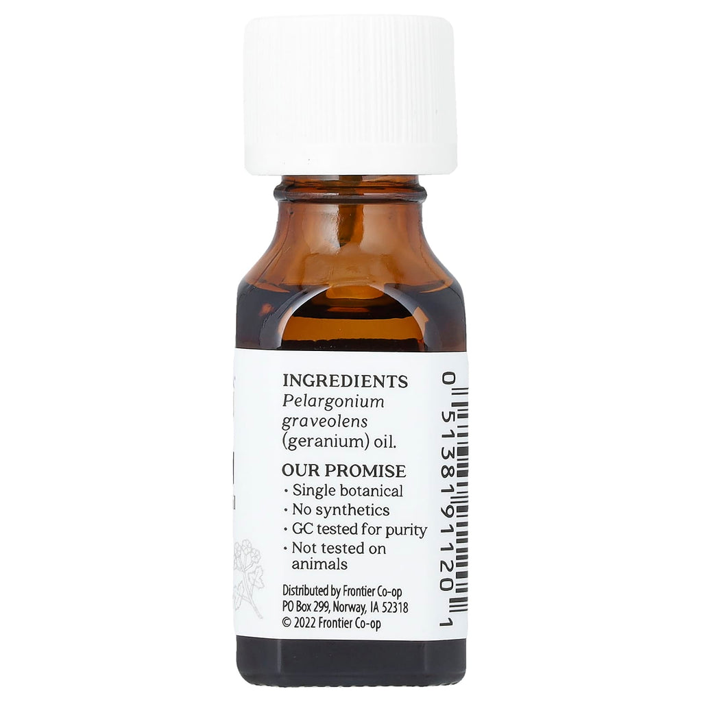 Aura Cacia, Pure Essential Oil, Geranium, 0.5 fl oz (15 ml)