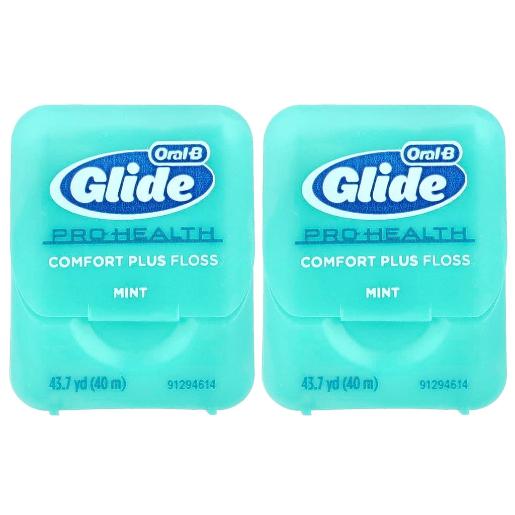 Oral-B, Glide, Pro-Health, Comfort Plus Floss, Mint, 2 Pack, 43.7 yd (40 m) Each