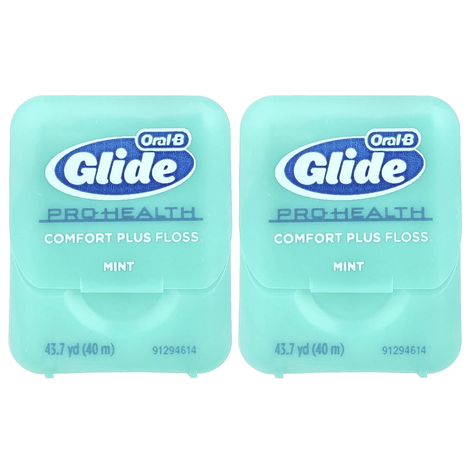 Oral-B, Glide, Pro-Health, Comfort Plus Floss, Mint, 2 Pack, 43.7 yd (40 m) Each