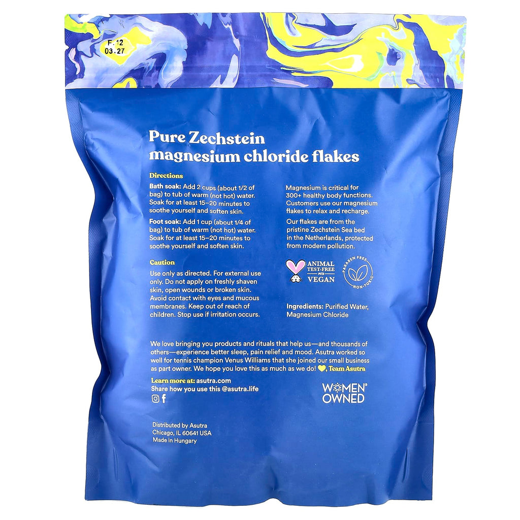 Asutra, Magnesium Chloride Flakes, 2 lbs (907 g)