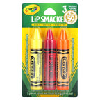 Lip Smacker, Crayola, Lip Balm, Variety Pack, 3 Pack, 0.14 oz (4 g) Each