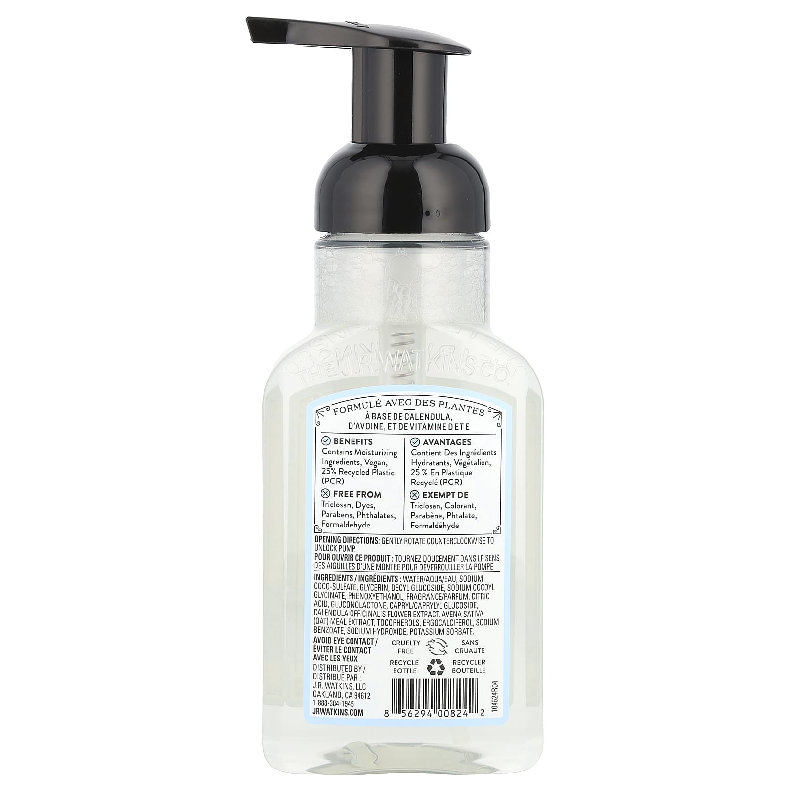 J R Watkins, Foaming Hand Soap, Ocean Breeze, 9 fl oz (266 ml)