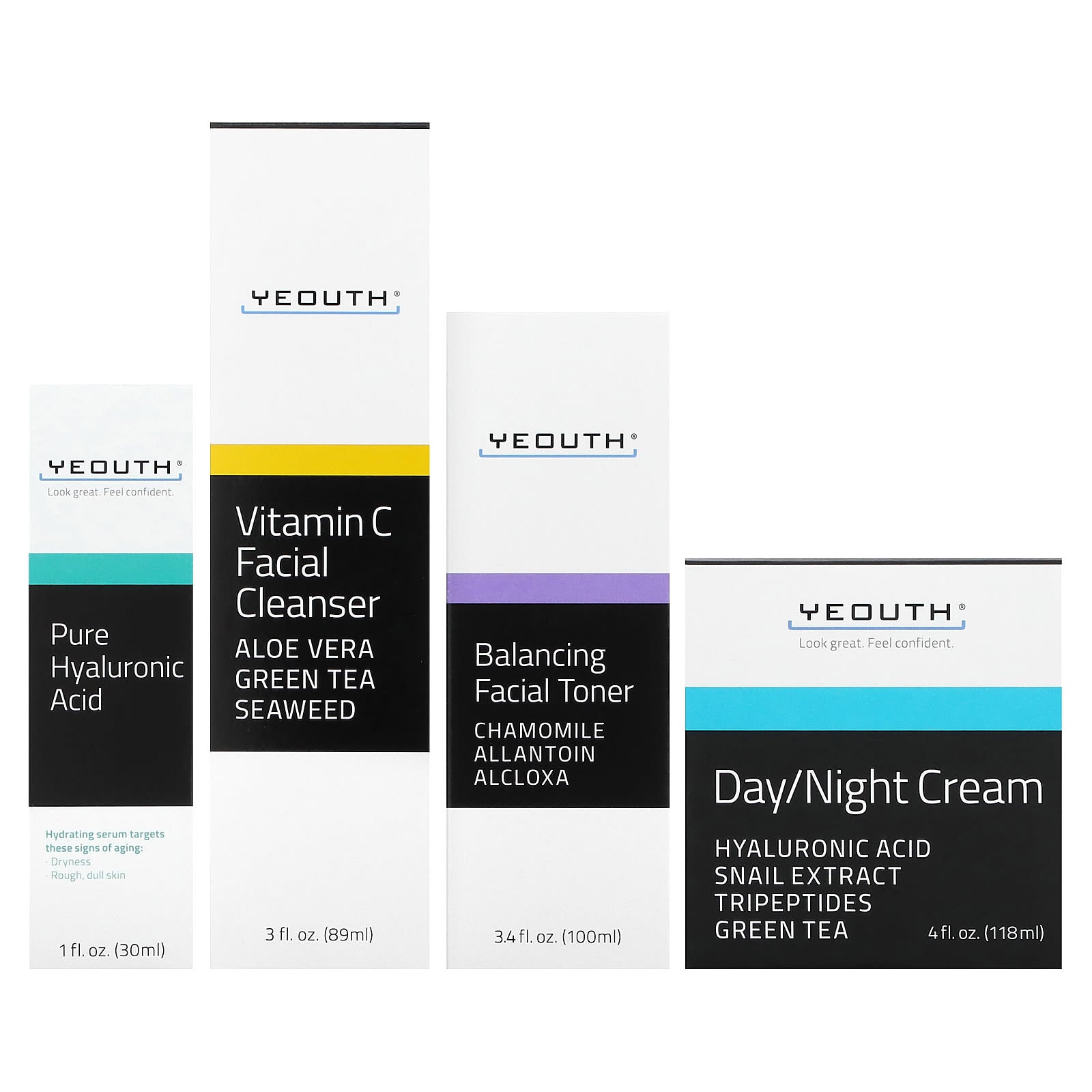 YEOUTH, Teen Skincare Set, 4 Piece Set