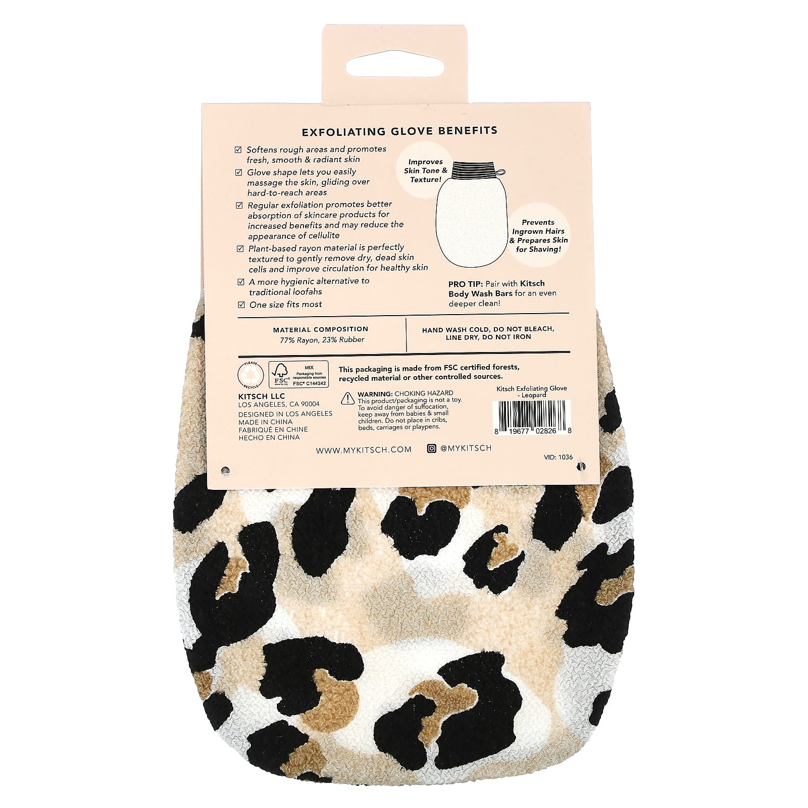 Kitsch, Exfoliating Glove, 1 Glove