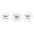 PrescriptSkin, Vitamin C Trial Set, 3 Professional Strength Brightening Products, 3 Jars, 0.18 oz (5 g) Each