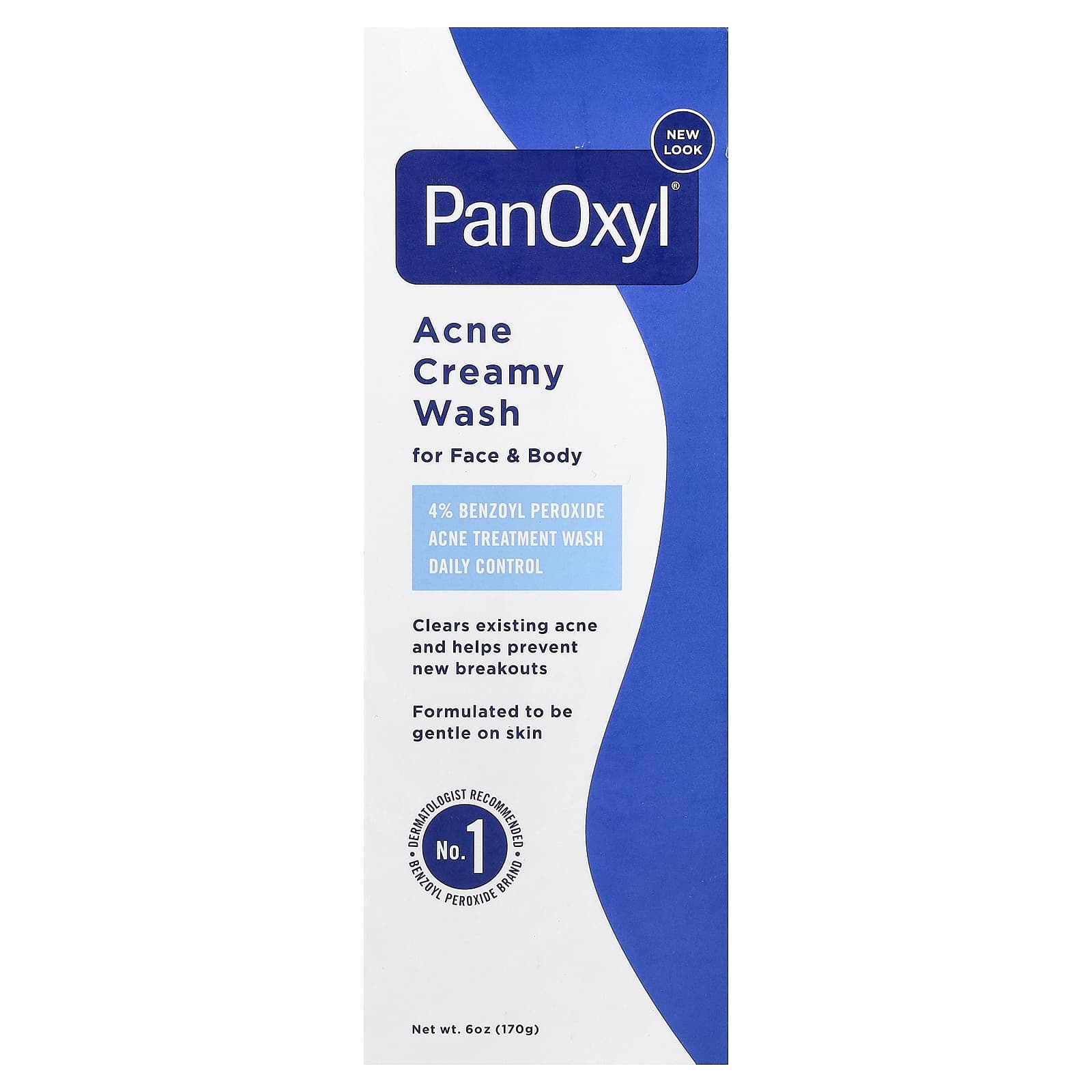 PanOxyl, Acne Creamy Wash, For Face & Body , 6 oz (170 g)