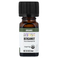 Aura Cacia, Pure Essential Oil, Organic Bergamot, 0.25 fl oz (7.4 ml)