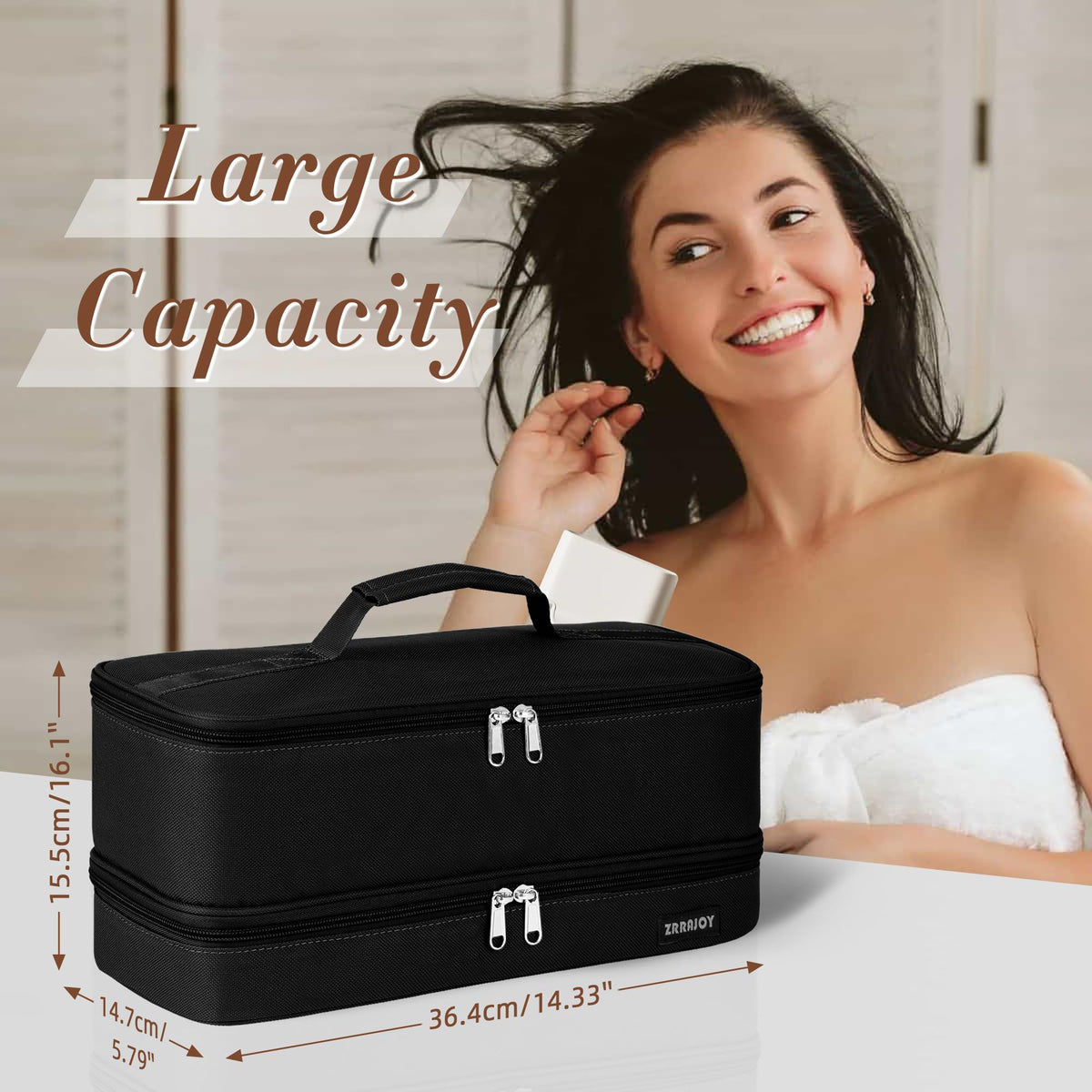 ZRRAJOY Double Layer Storage Case for Shark Flexstyle and Styler Attachments
