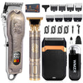 Professional Gold Hair Clipper and Grooming Set for Men