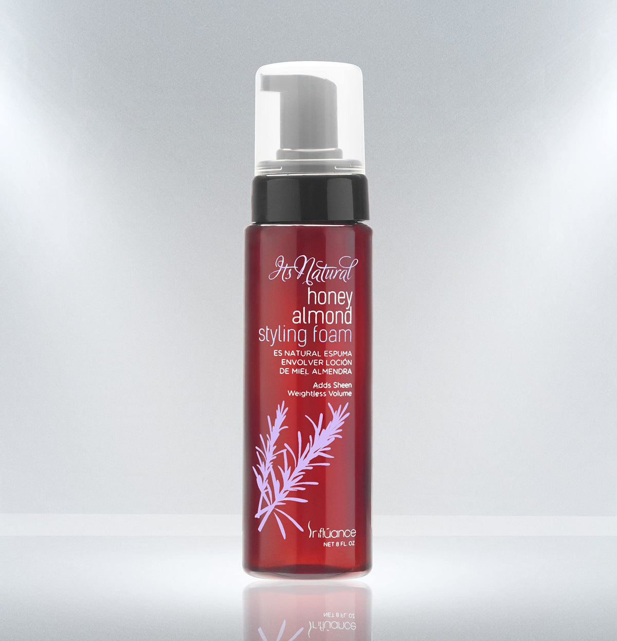 INFLUANCE Natural Honey Styling Foam, 8 Fl Oz