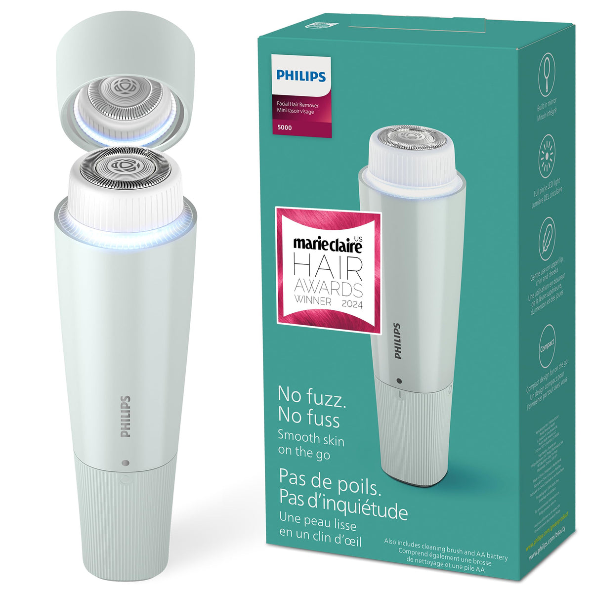 Philips Beauty Series 5000 Electric Facial Hair Remover for Women