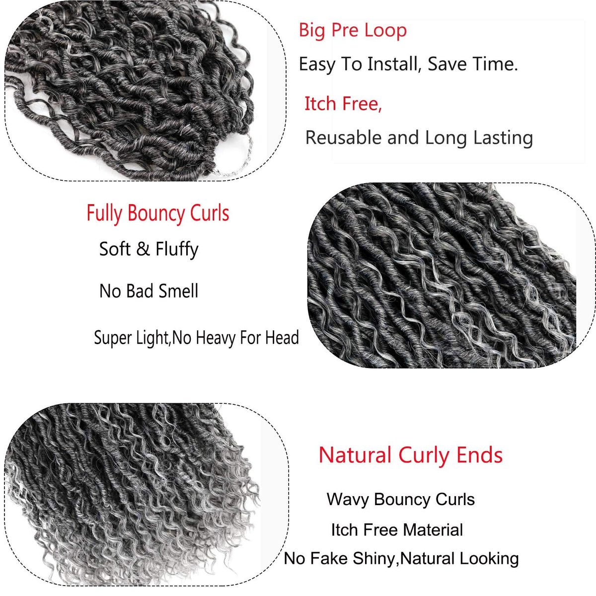 Ahrencan Goddess Faux Locs Crochet Hair