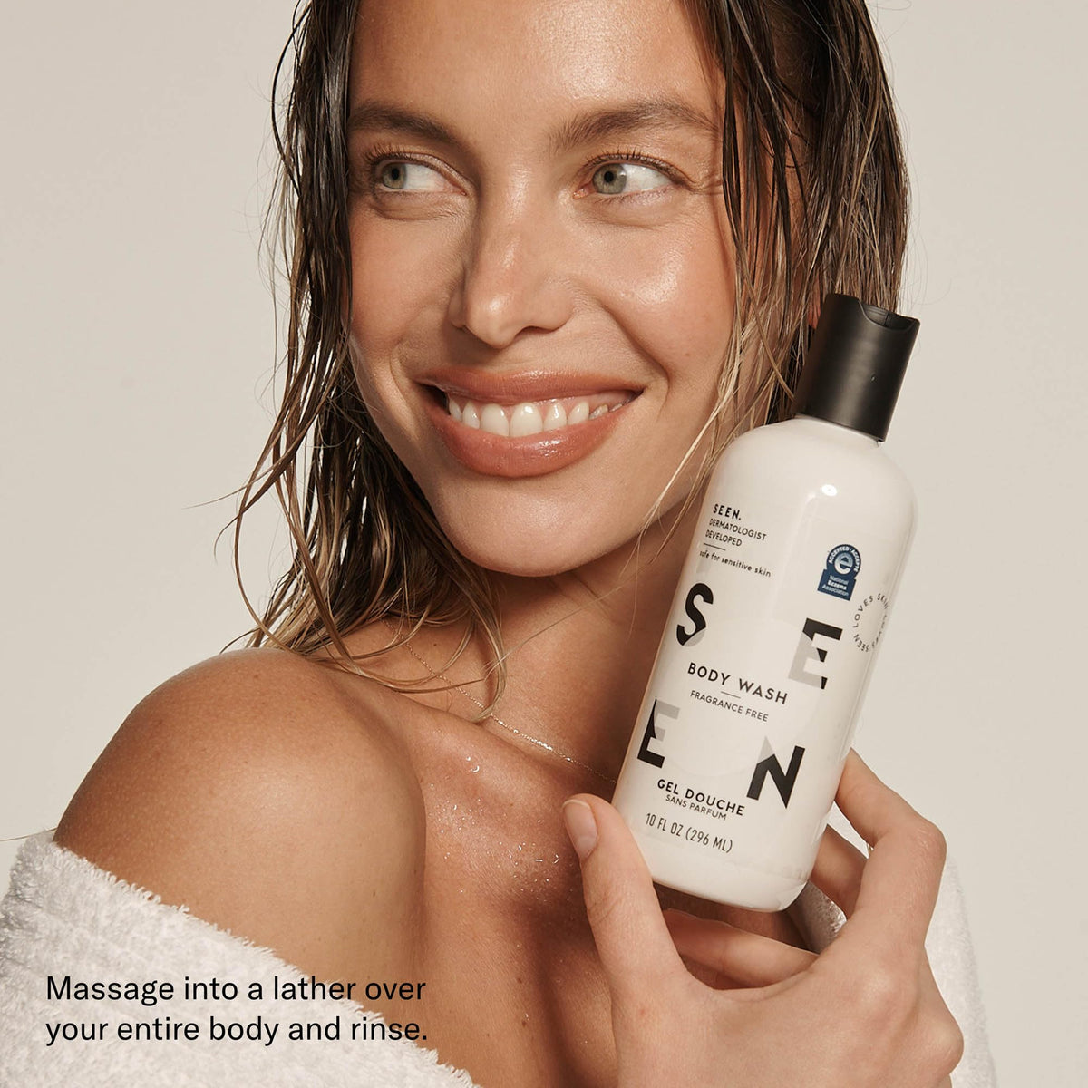 SEEN Body Wash – Non-Comedogenic, Non-Irritating Sensitive Skin Cleanser