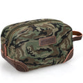 emissary Canvas and PU Leather Travel Toiletry Bag