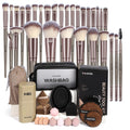 MAANGE 51-Piece Makeup Brush Set with Sponges and Puffs
