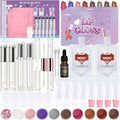 58-Piece DIY Lip Gloss Making Kit with Jojoba Oil