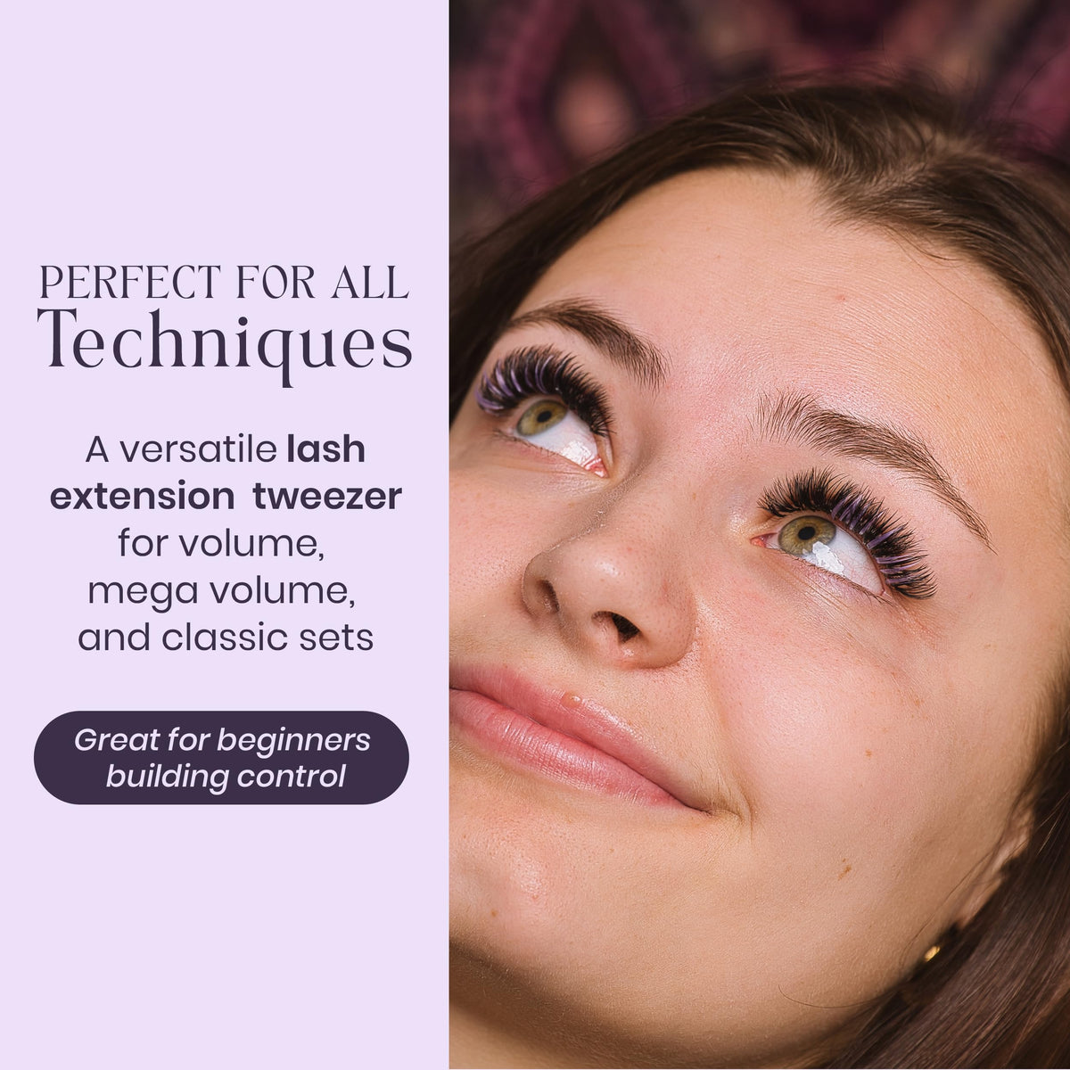 LivBay Lash Blue Magic Curved Volume Lash Extension Tweezers