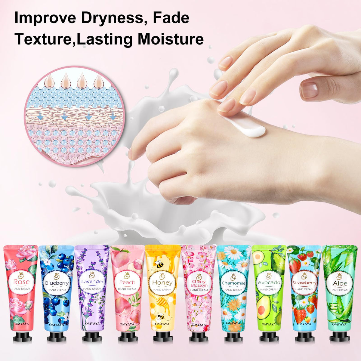 100 Pack Mini Hand Lotion Gift Set with Assorted Scents