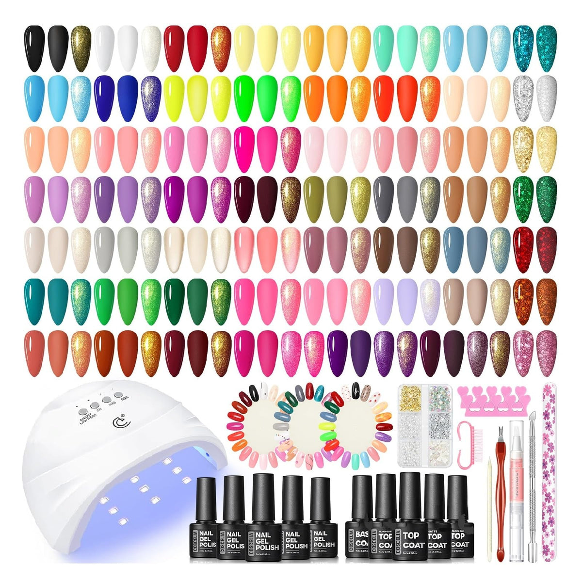 COSCELIA Gel Nail Polish Kit Multi-Color Manicure Set