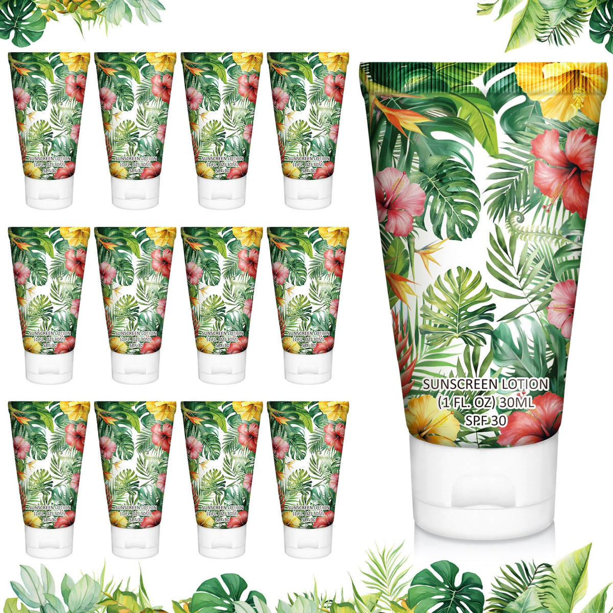 Loopeer Mini Sunscreen Lotion SPF 30 Travel Size Bulk Set