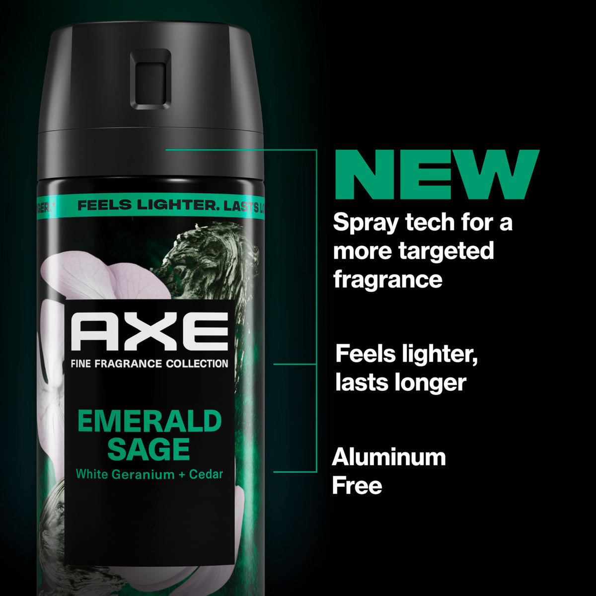 AXE Fine Fragrance Collection Emerald Sage Body Spray 3 Count, 2.9 oz