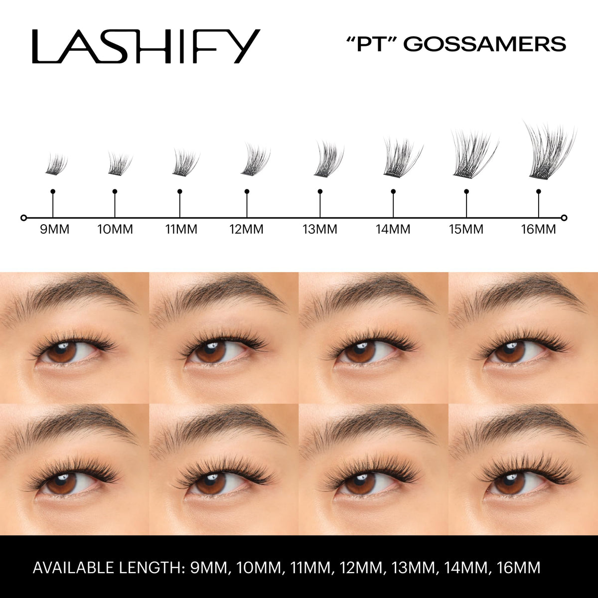Lashify Plushy Tame Gossamer Lashes - DIY Volume Lash Style